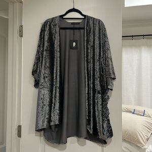 NWT. Do Everything In Love crushed velvet cardigan. OS.
